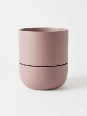 NWT Fable Home Large Planter Shoreline Sand Matte Ceramic Minimalist Boho Pot
